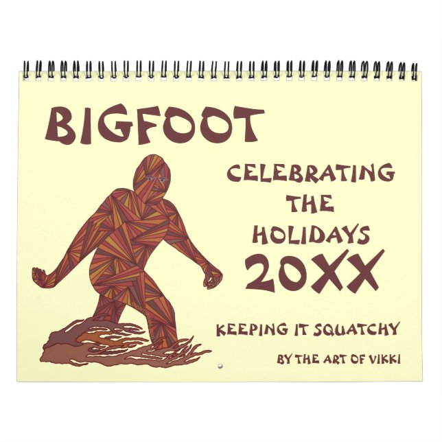 Bigfoot Sasquatch Cryptid Geek 2015 Calendar Kalender (Omslag)