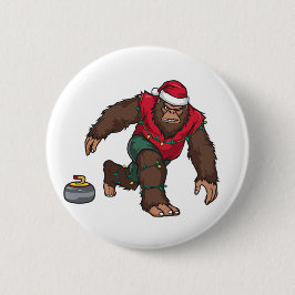 Bigfoot Sasquatch Curling Jul 2026 Högtid Knapp
