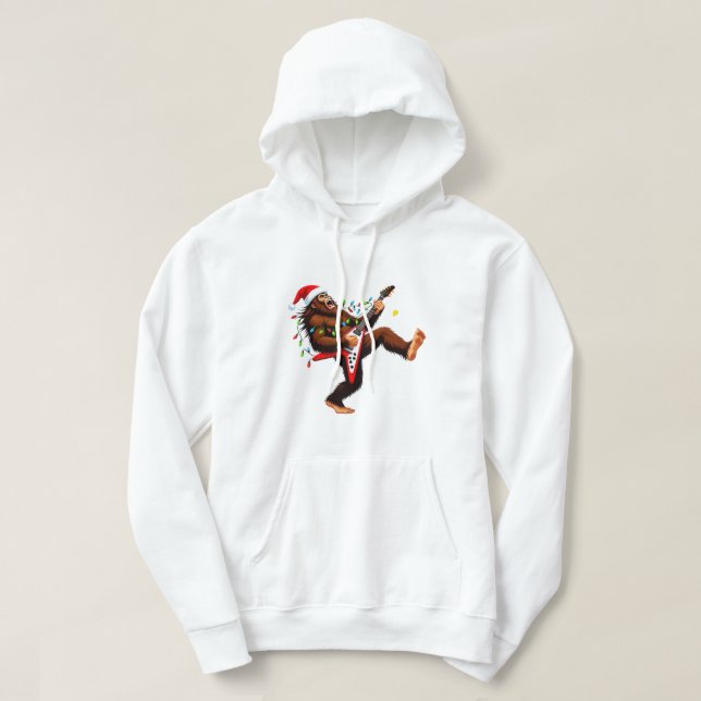 Bigfoot Sasquatch Elgitarr Jul 2026   Hoodie (Design framsida)