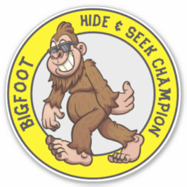 Bigfoot | Sasquatch-etikett (redigerbart) Klistermärken