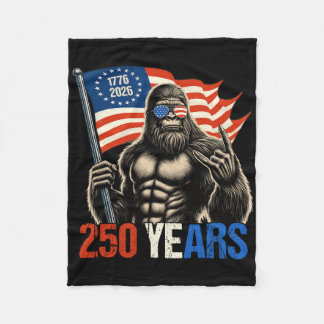 Bigfoot Sasquatch Flagga 250 År 1776-2026 250-års Fleecefilt