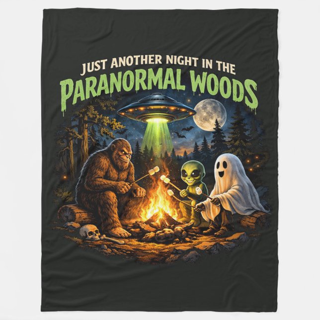 Bigfoot Sasquatch Fleecefilt (Framsidan)