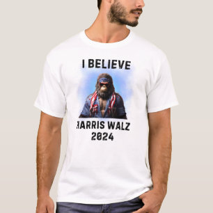 BIGFOOT SASQUATCH FOR HARRIS WALZ 2024 T SHIRT