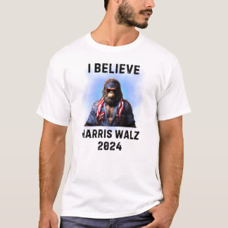 BIGFOOT SASQUATCH FOR HARRIS WALZ 2024 T SHIRT
