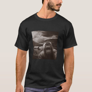 Bigfoot Sasquatch Funny Selfie med Loch Ness Mons T Shirt