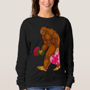 Bigfoot Sasquatch Funny Valentines day Kärlek T Shirt