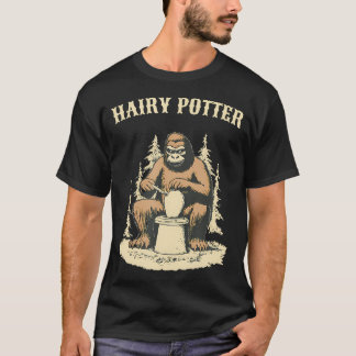 Bigfoot Sasquatch Hairy Potter Funny Pottery Ceram T Shirt