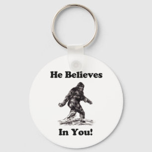 Bigfoot/Sasquatch - han tror i dig Nyckelring