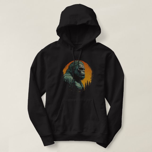 Bigfoot Sasquatch Hoodie (Design framsida)
