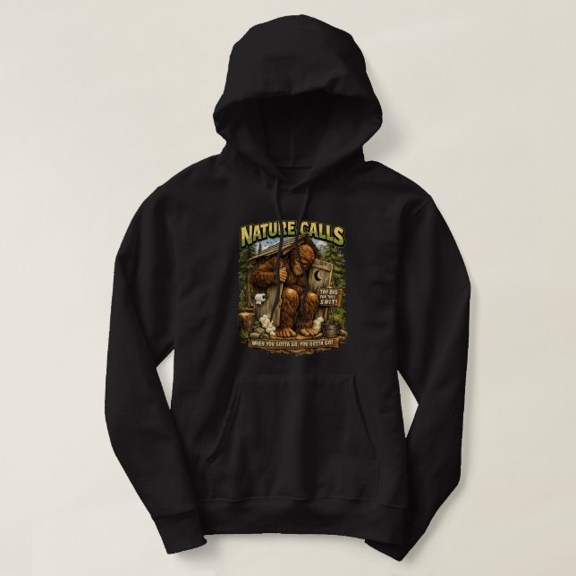 Bigfoot Sasquatch Hoodie (Design framsida)