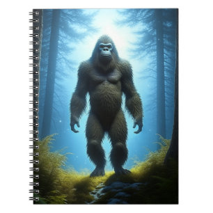 Bigfoot Sasquatch i skogen Anteckningsbok