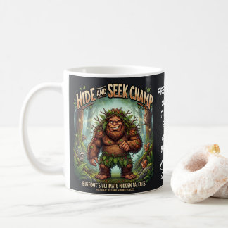 Bigfoot Sasquatch i skogen Kaffemugg