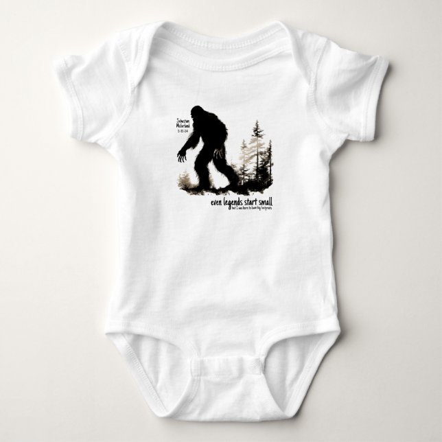 Bigfoot Sasquatch-inspirationsoffert Bodykosten T Shirt (Framsida)
