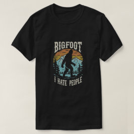Bigfoot Sasquatch, jag hatar folk T Shirt