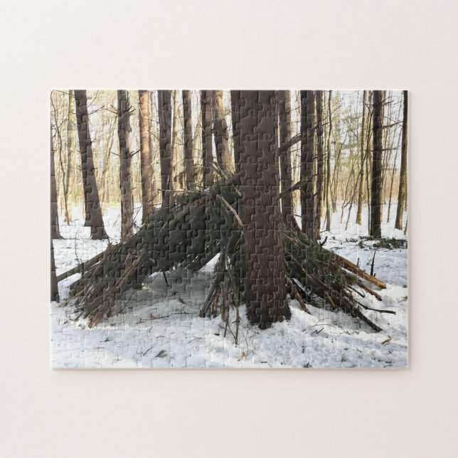 Bigfoot Sasquatch Jigszle Puzzle Pussel (Horisontell)