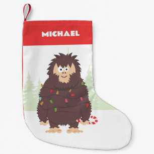 Bigfoot Sasquatch-jul Liten Julstrumpa