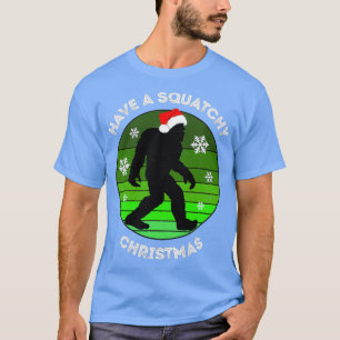Bigfoot Sasquatch jul Merry T Shirt