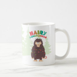 Bigfoot Sasquatch-julkort - platt Helgdag Kaffemugg