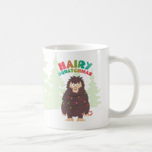Bigfoot Sasquatch-julkort - platt Helgdag Kaffemugg