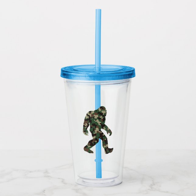 Bigfoot Sasquatch Kamouflage Take Away Mugg (Framsida)