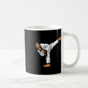 Bigfoot Sasquatch Karate Taekwondo Kickboxning Kar Kaffemugg