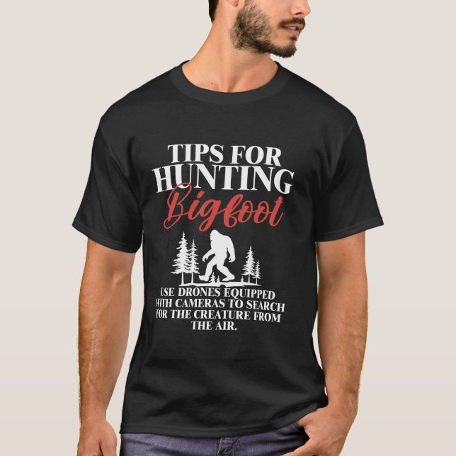 Bigfoot Sasquatch Långärmad T Shirt (Framsida)