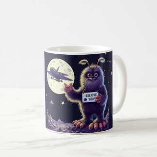 Bigfoot Sasquatch Måne Yeti Tro Kaffemugg