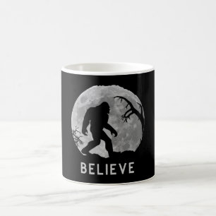 Bigfoot Sasquatch Måne Yeti Tro Kaffemugg