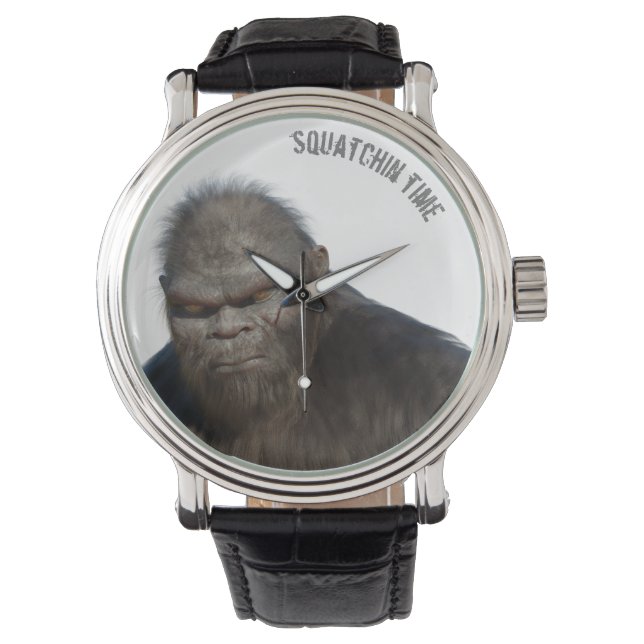 BIGFOOT SASQUATCH PORTRÄTT ARMBANDSUR (Framsida)