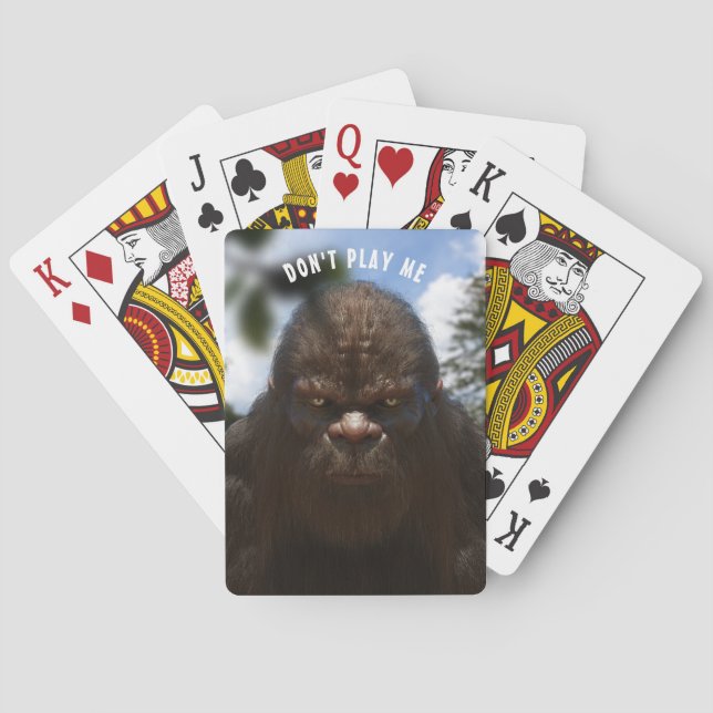 BIGFOOT SASQUATCH PORTRÄTT CASINOKORT (Baksidan)