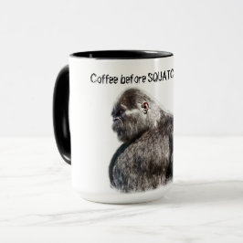 BIGFOOT SASQUATCH PORTRÄTT MUGG