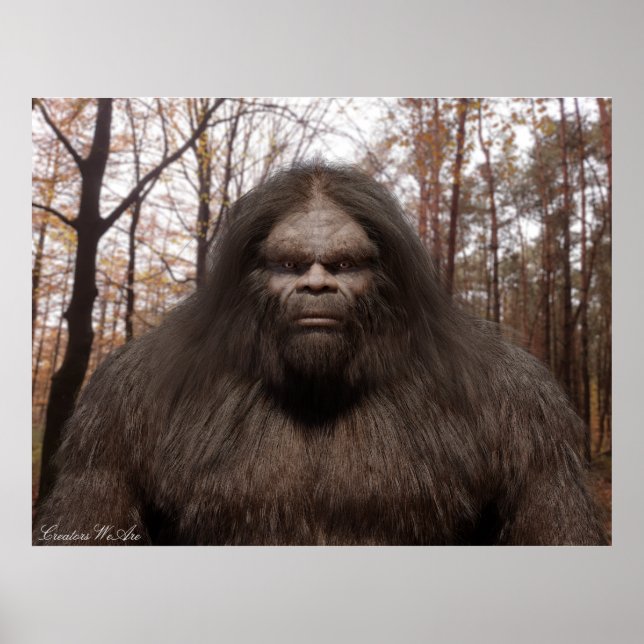 BIGFOOT SASQUATCH PORTRÄTT POSTER (Framsidan)