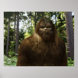 BIGFOOT SASQUATCH PORTRÄTT POSTER