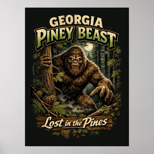 Bigfoot Sasquatch Poster (Framsidan)