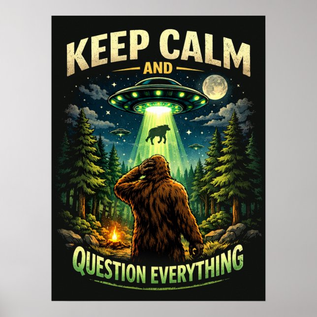 Bigfoot Sasquatch Poster (Framsidan)