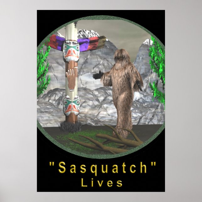 Bigfoot sasquatch poster (Framsidan)