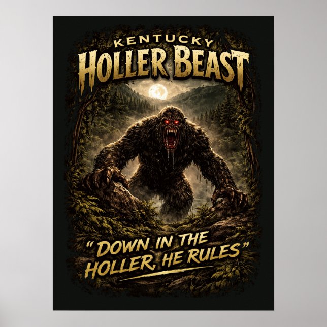 Bigfoot Sasquatch Poster (Framsidan)