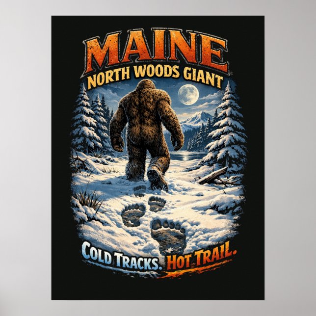 Bigfoot Sasquatch Poster (Framsidan)