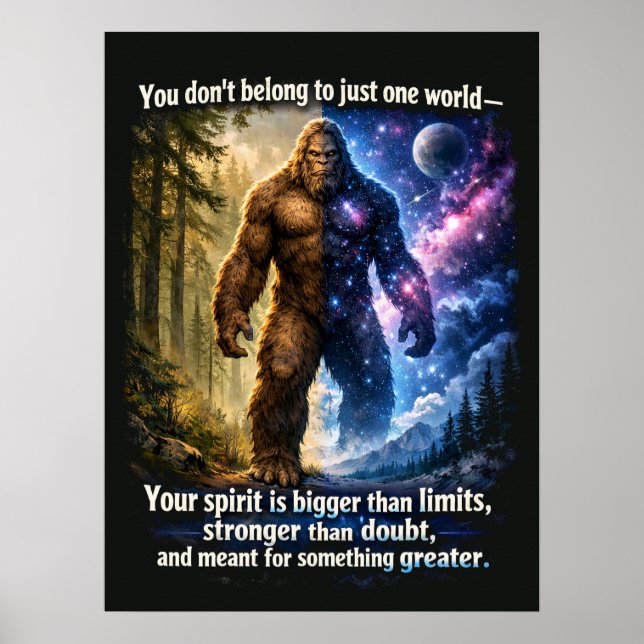 Bigfoot Sasquatch Poster (Framsidan)