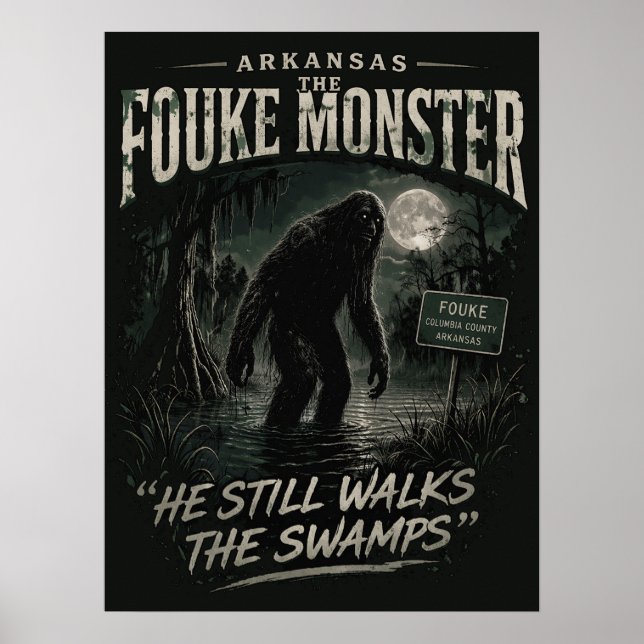 Bigfoot Sasquatch Poster (Framsidan)