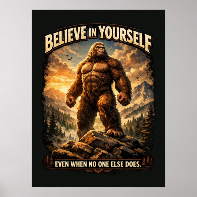 Bigfoot Sasquatch Poster (Framsidan)