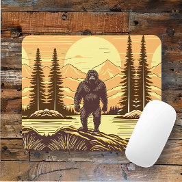 Bigfoot Sasquatch Retro Art Musmatta