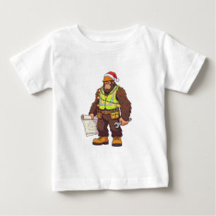 Bigfoot Sasquatch rörmokare rolig  Blå arbetskläde T Shirt