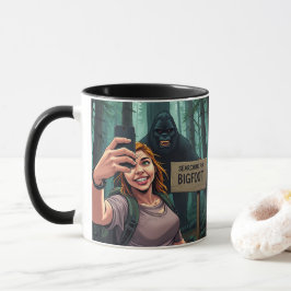 Bigfoot Sasquatch Selfie Mugg