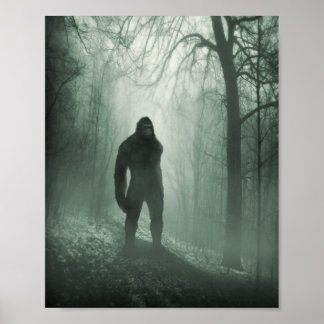 Bigfoot/Sasquatch Silent Watcher Poster