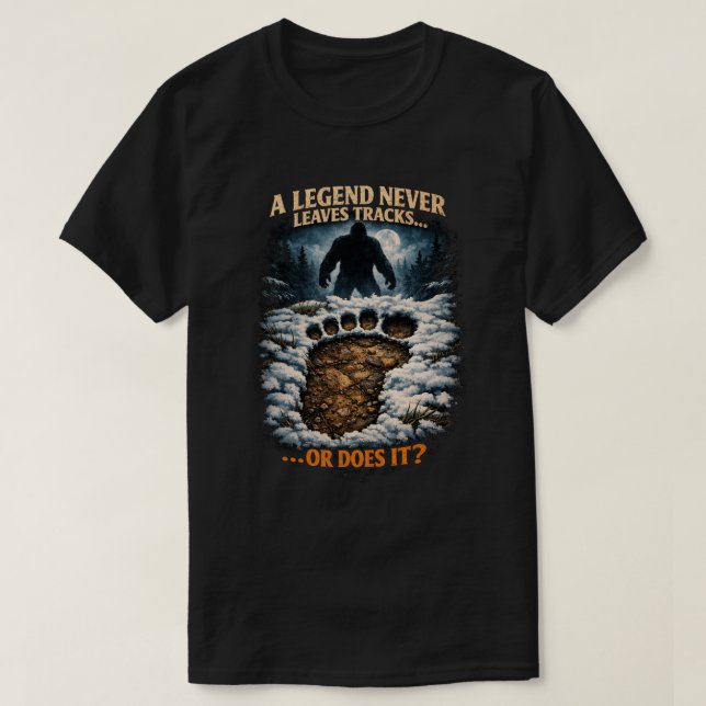 Bigfoot Sasquatch T Shirt (Design framsida)