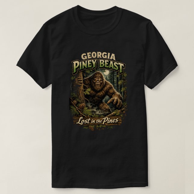 Bigfoot Sasquatch T Shirt (Design framsida)