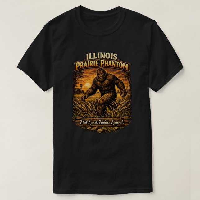 Bigfoot Sasquatch T Shirt (Design framsida)