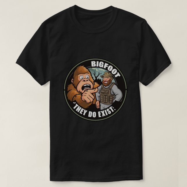 Bigfoot Sasquatch T Shirt (Design framsida)