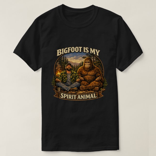 Bigfoot Sasquatch T Shirt (Design framsida)